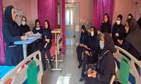  جلسه درون بخشی با حضور سرپرست مدیریت خدمات پرستاری بیمارستان