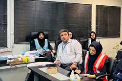 برگزاری مانور دورمیزی در بیمارستان شهید بهشتی بندرانزلی