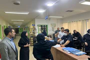 بازدید میدانی معاون توسعه دانشگاه علوم پزشکی گیلان از بیمارستان شهید بهشتی انزلی