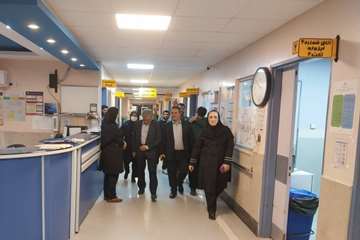بازدید شبانه رئیس دانشگاه علوم پزشکی گیلان از بیمارستان شهید بهشتی انزلی