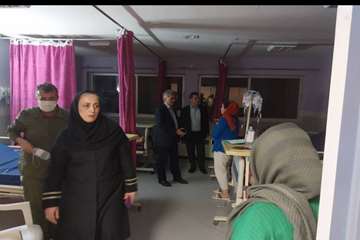 بازدید شبانه رئیس دانشگاه علوم پزشکی گیلان از بیمارستان شهید بهشتی انزلی