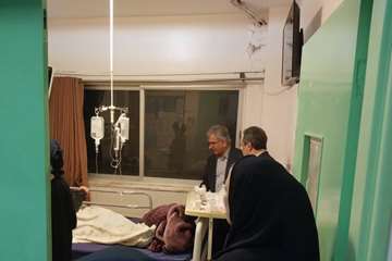 بازدید شبانه رئیس دانشگاه علوم پزشکی گیلان از بیمارستان شهید بهشتی انزلی