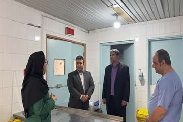 بازدید مدیر درمان دانشگاه علوم پزشکی گیلان