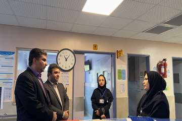 بازدید مدیر درمان دانشگاه علوم پزشکی گیلان