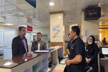 بازدید مدیر درمان دانشگاه علوم پزشکی گیلان