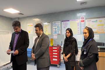 بازدید مدیر درمان دانشگاه علوم پزشکی گیلان