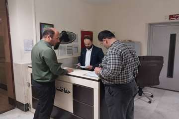 بازدید شبانه مسئول حراست بیمارستان 