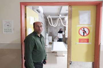 بازدید شبانه مسئول حراست بیمارستان 