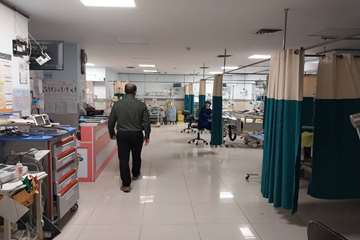 بازدید شبانه مسئول حراست بیمارستان 