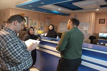 بازدید شبانه مسئول حراست بیمارستان 