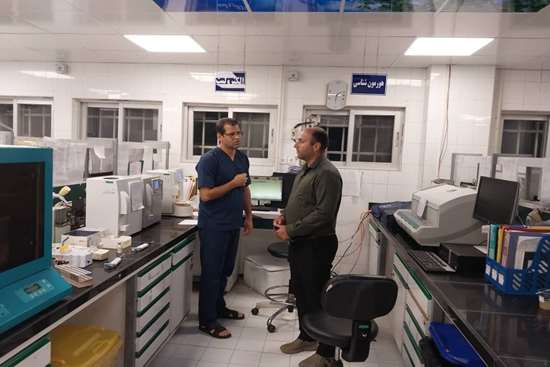 بازدید شبانه مسئول حراست بیمارستان  